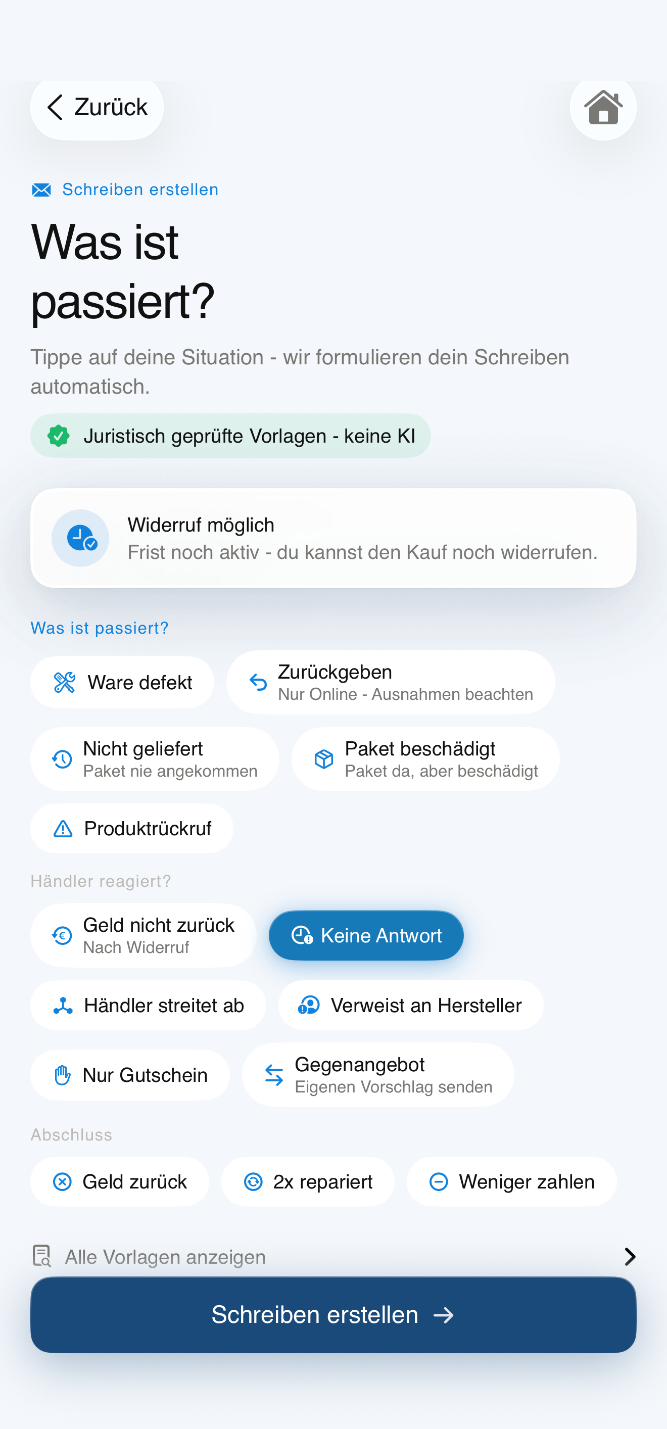 5/6 · Schreiben erstellen